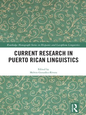 cover image of Current Research in Puerto Rican Linguistics